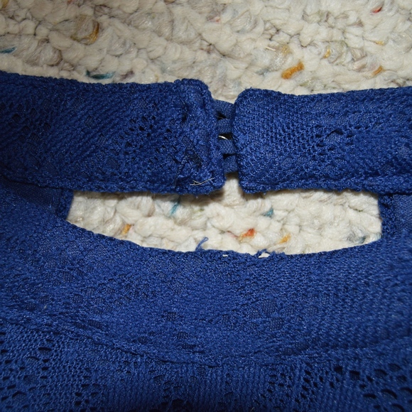 dark blue lace shift dress - Picture 4 of 4